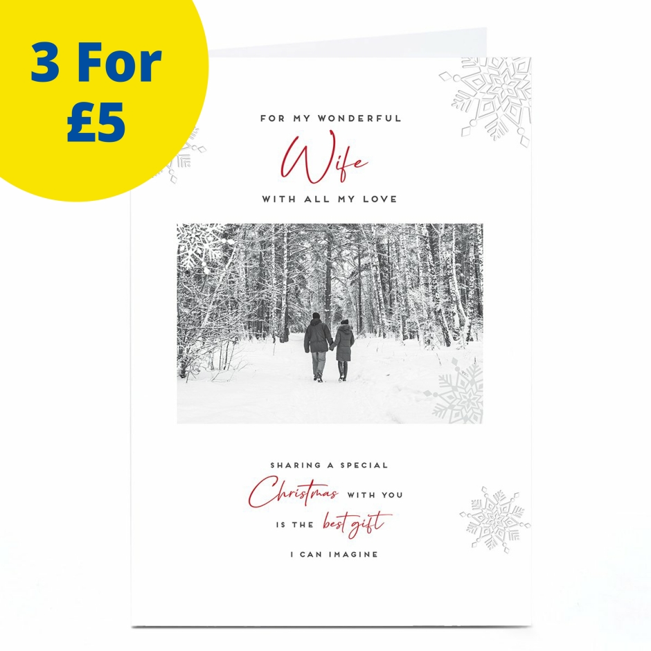 Image of Christmas Card - Winter Woodland Walk, Wife | Christmas Cards