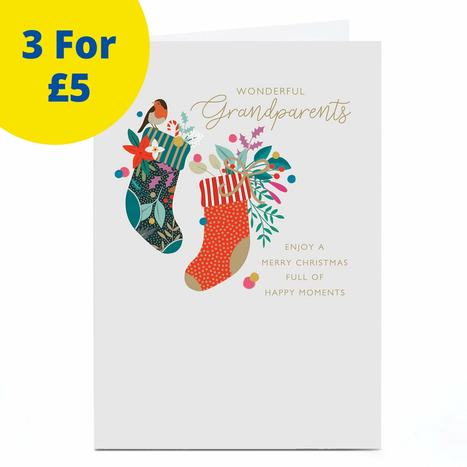 Image of Christmas Card - Grandparents Stockings | Christmas Cards