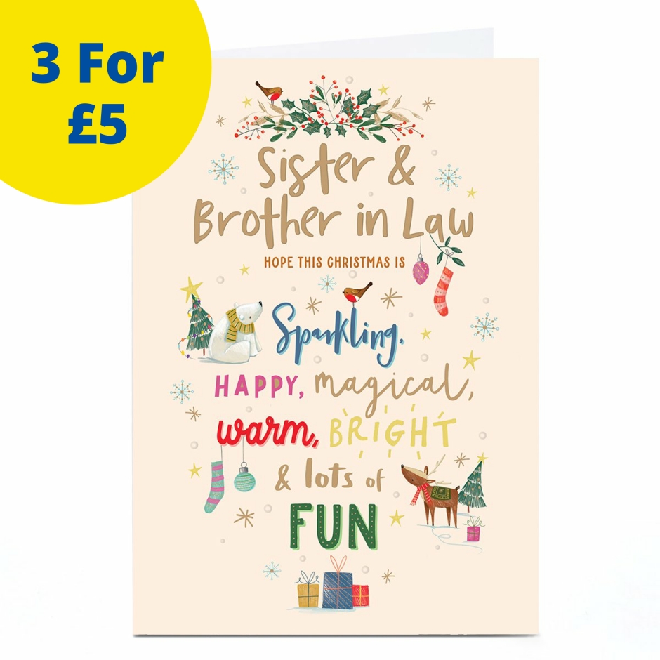 Image of Christmas Card - Magical Warm Bright, Sister &amp; Brother-in-Law | Christmas Cards