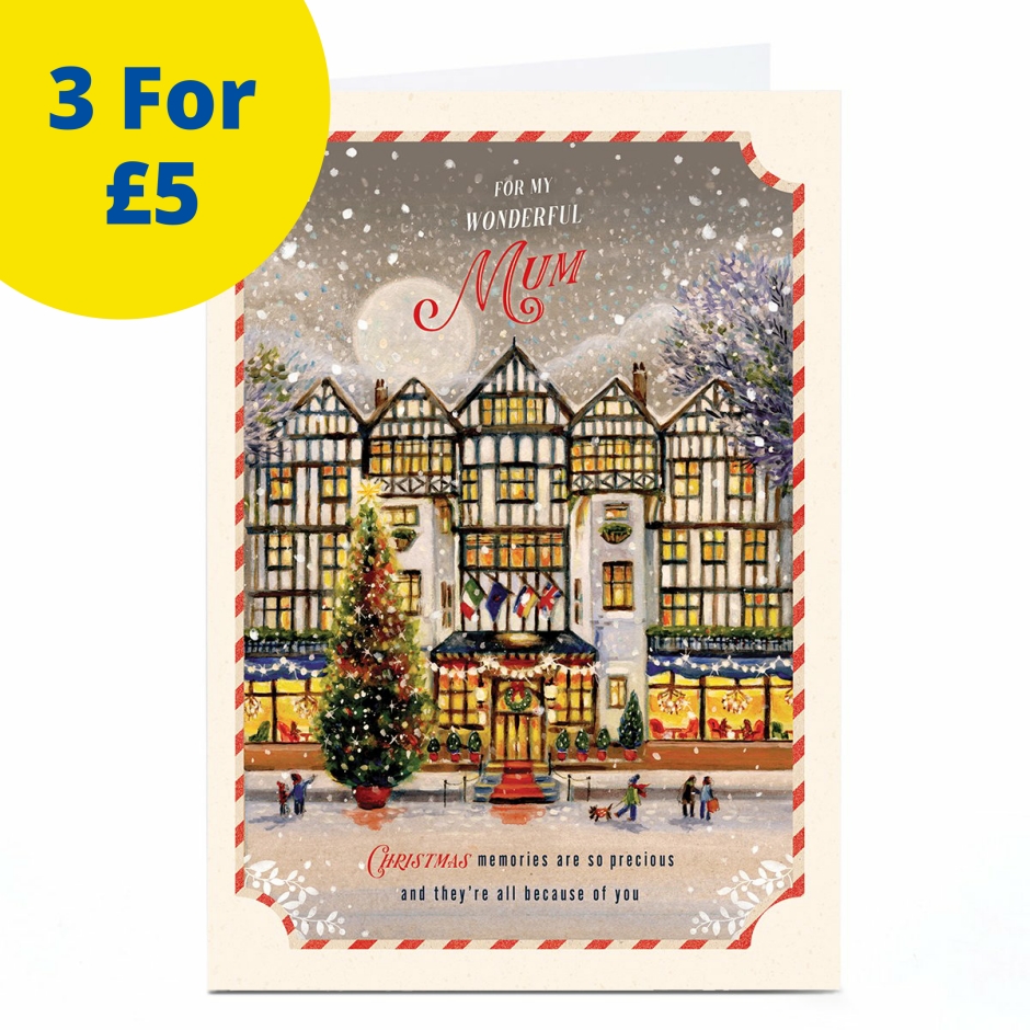 Image of Christmas Card - Village Scene, Mum | Christmas Cards