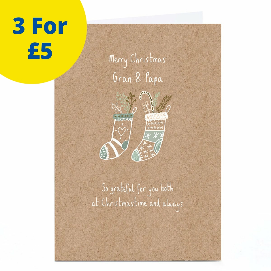 Image of Christmas Card - Merry Christmas Gran &amp; Papa | Christmas Cards