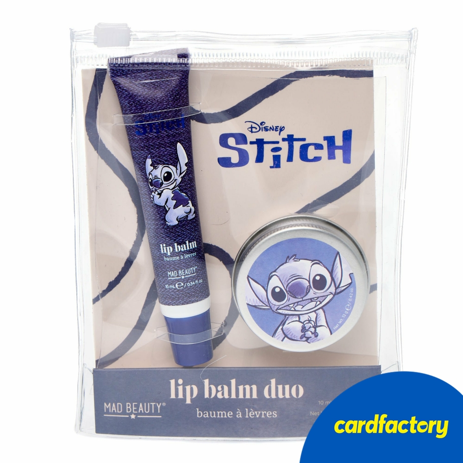 Image of Mad Beauty Disney Stitch Blueberry Lip Balm Duo