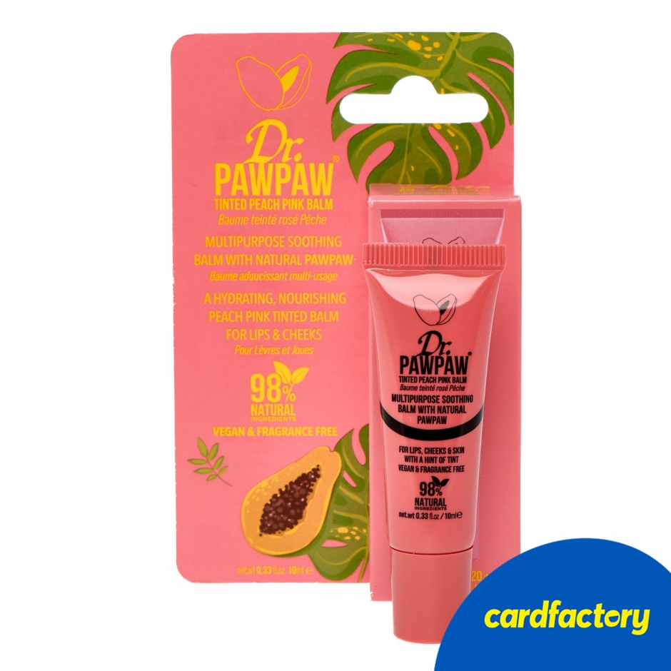Image of Dr.PAWPAW Tinted Peach Pink Lip Balm - 10ml
