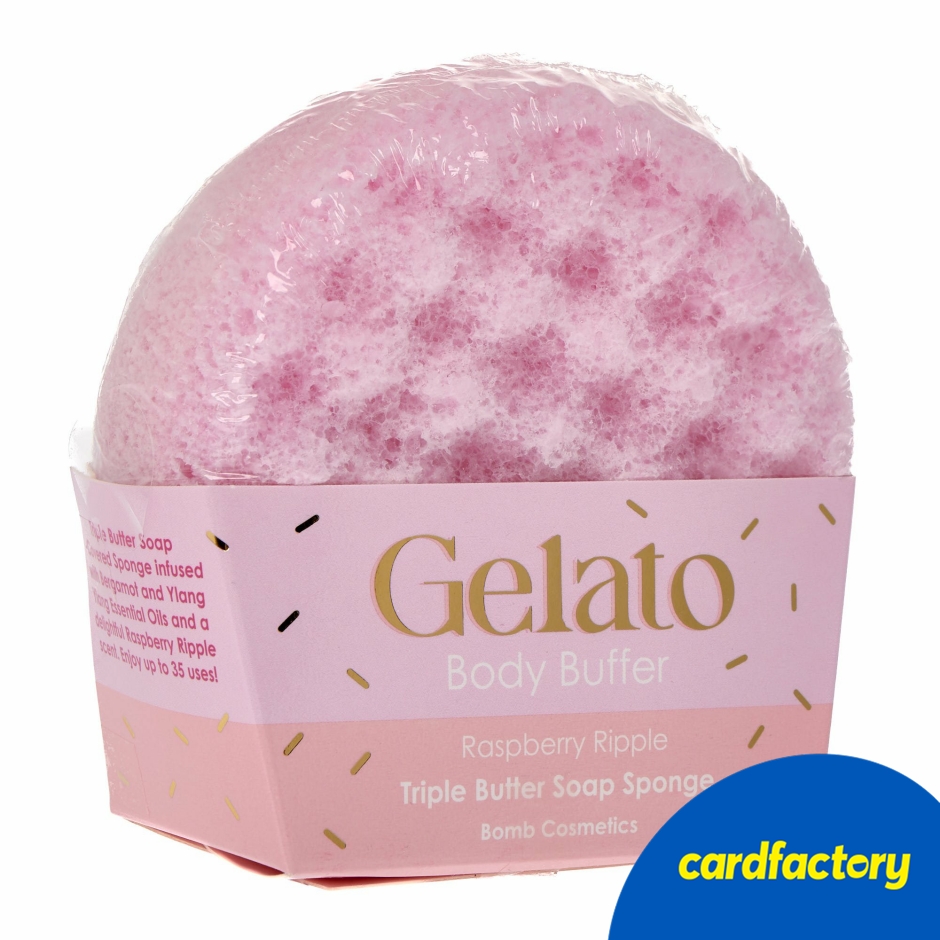 Image of Bomb Cosmetics Raspberry Ripple Gelato Body Buffer