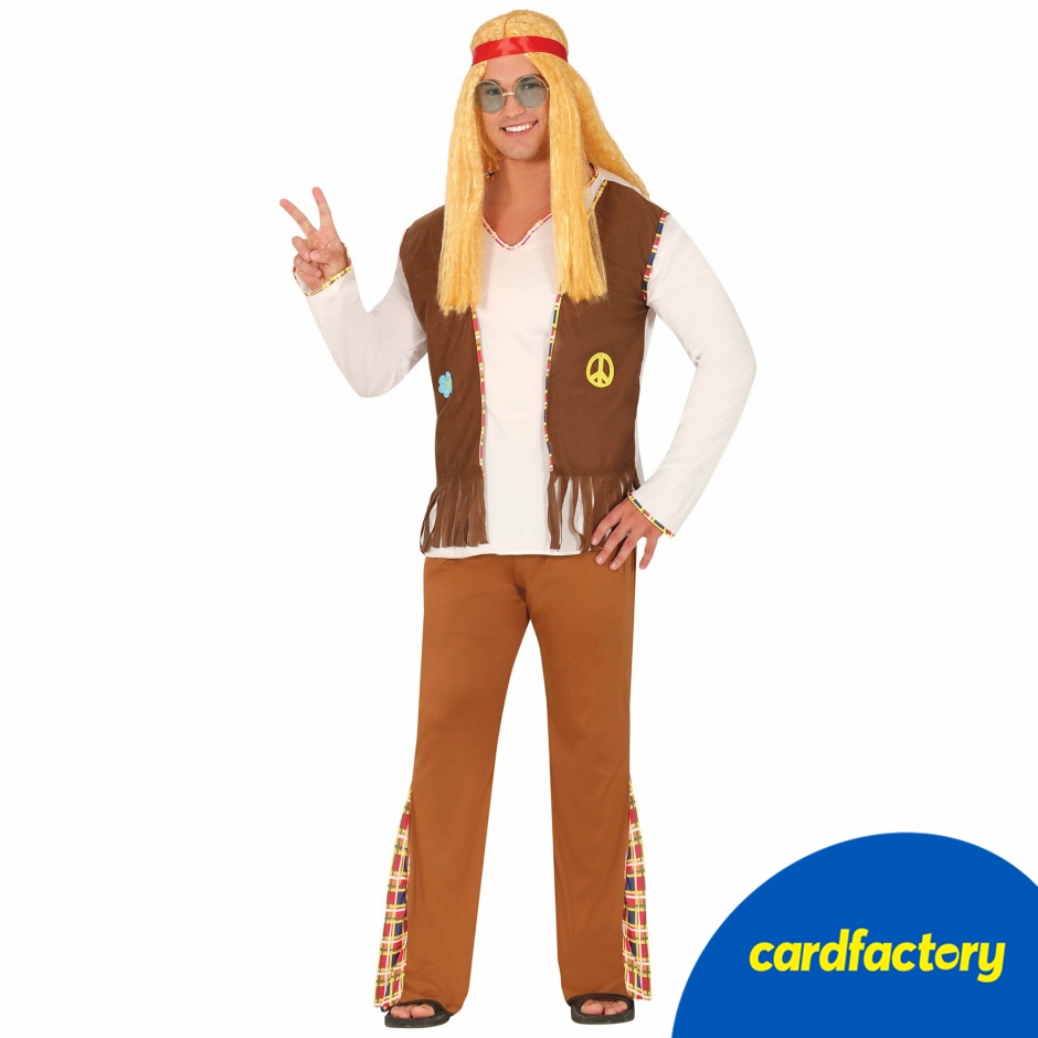 Image of Hippie Flower Adult Fancy Dress Costume