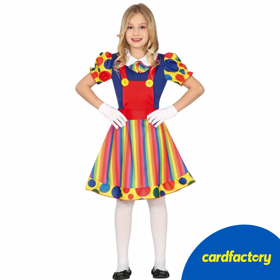 Image of Clown Girl Children's Fancy Dress Costume