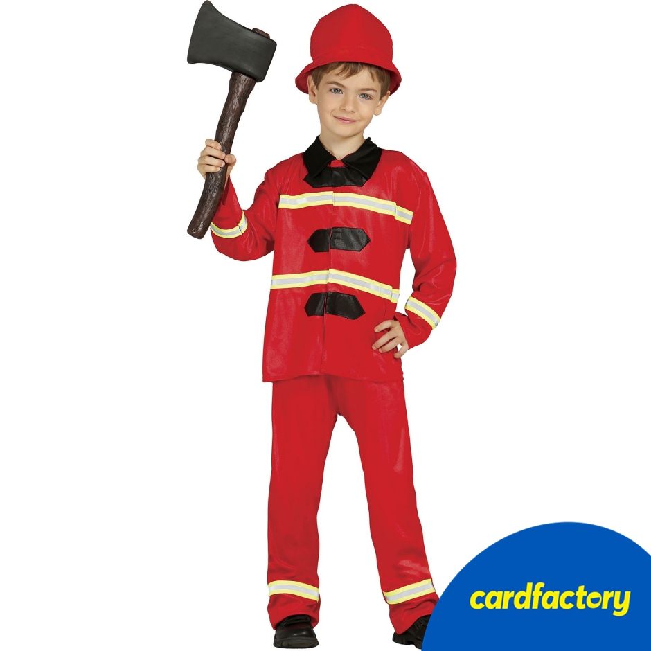 Image of Firefighter Children's Fancy Dress Costume