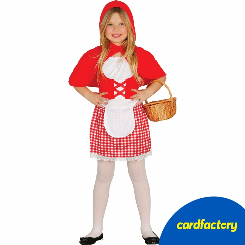 Image of Little Red Girl Children's Fancy Dress Costume