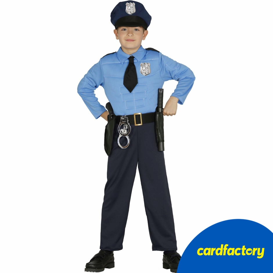 Image of Policeman Children's Fancy Dress Costume