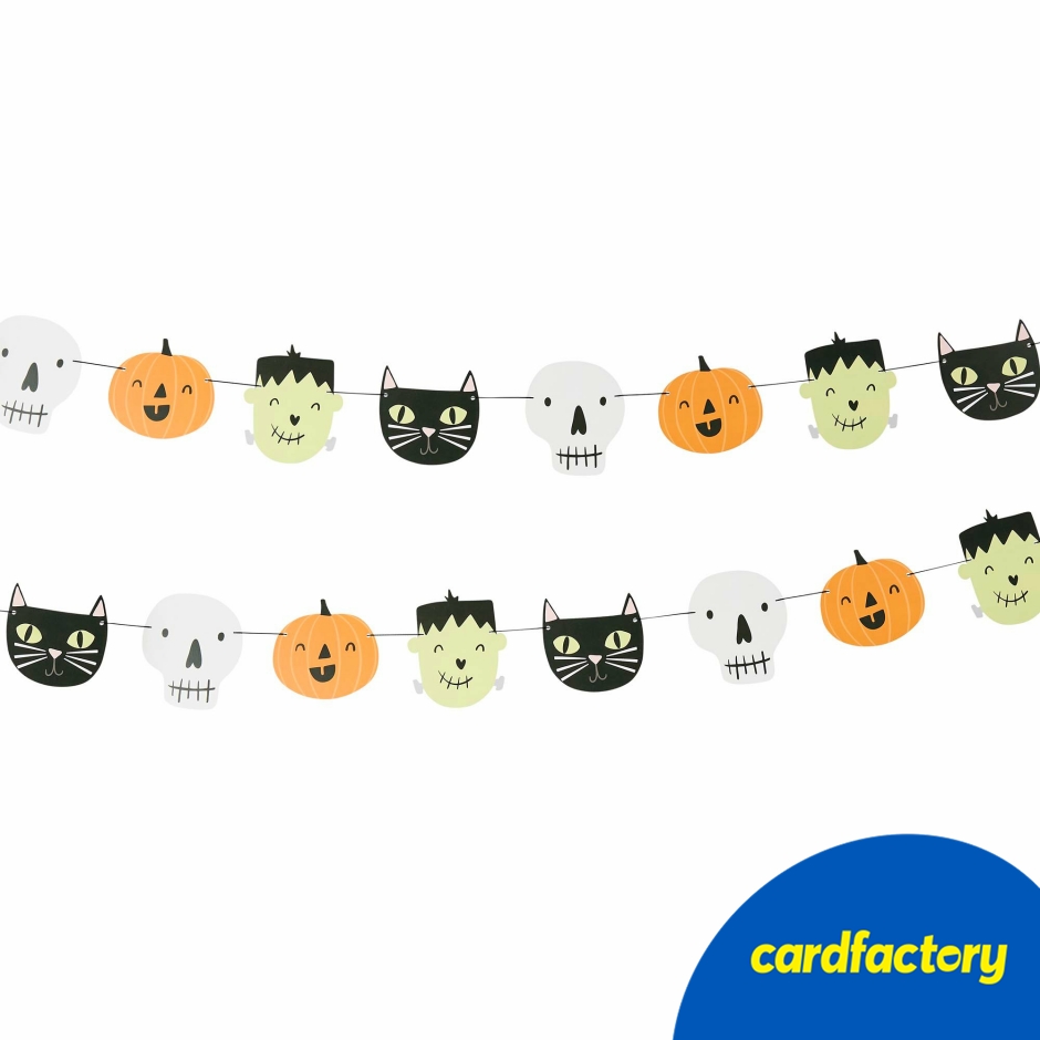 Image of Spooky Friends Card Garland 2m