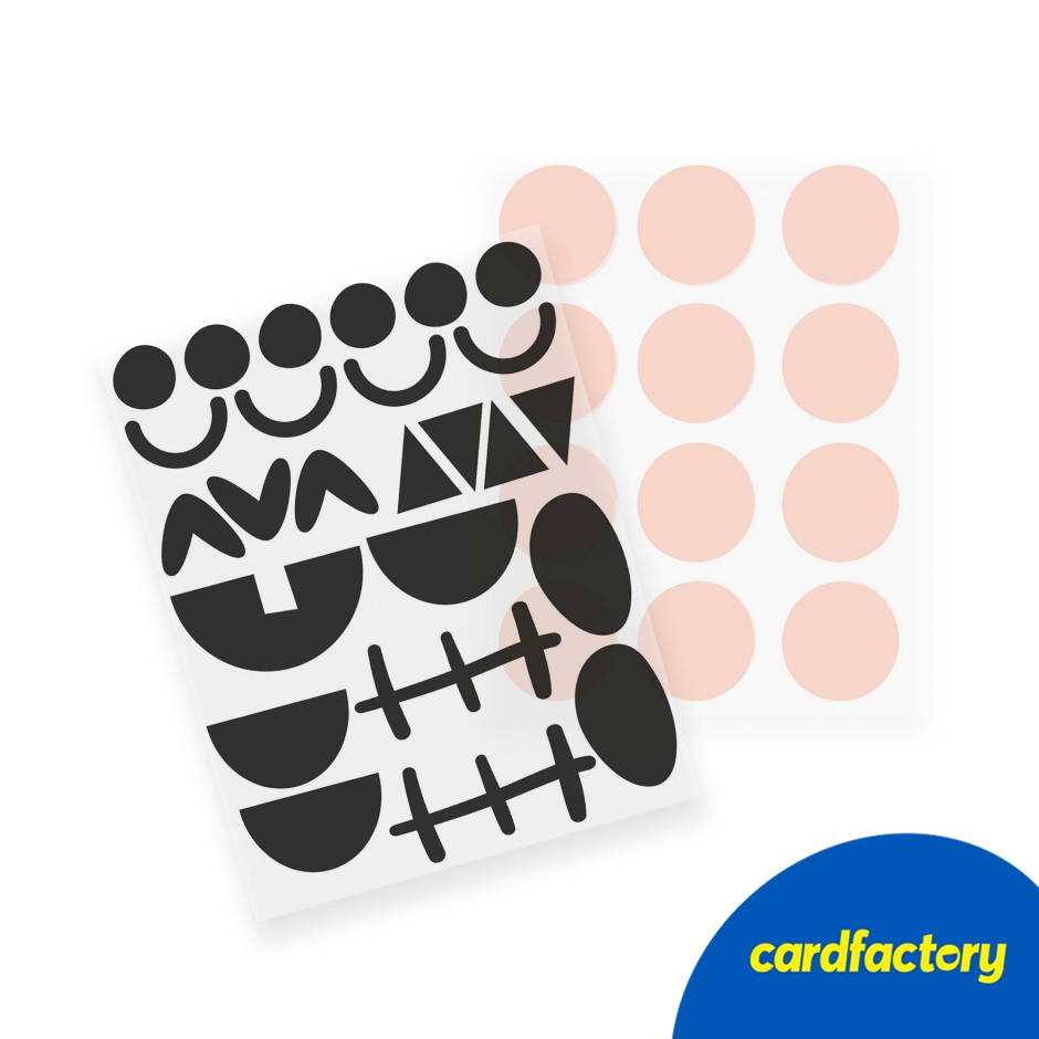 Image of Pumpkin Face Stickers - 2 Sheets | Gift