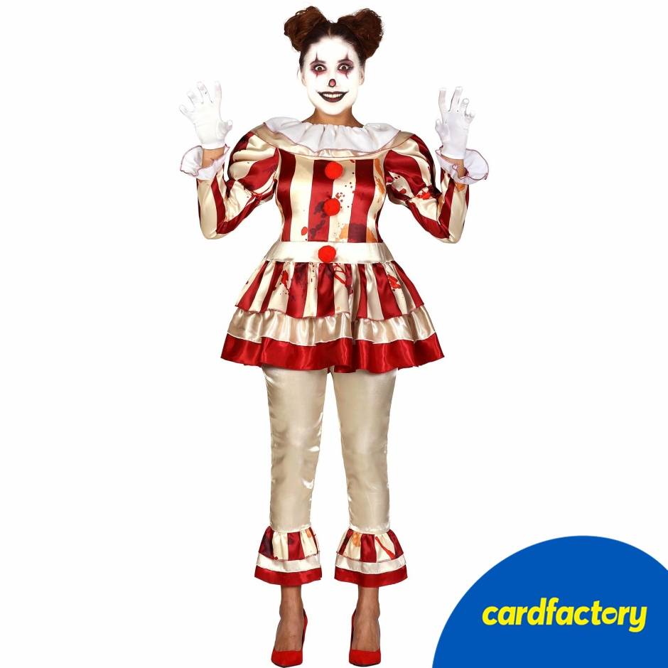 Image of Lady Killer Clown Adult Fancy Dress Costume