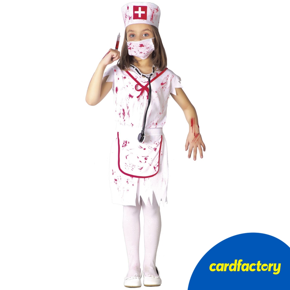 Image of Zombie Nurse Children's Fancy Dress Costume