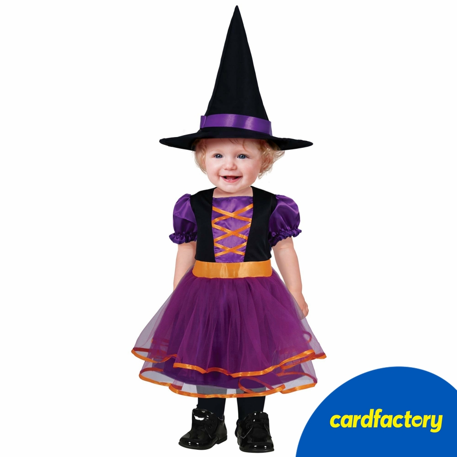 Image of Purple Baby Witch Fancy Dress Costume