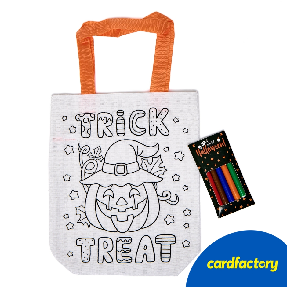 Image of Colour Your Own Trick Or Treat Bag
