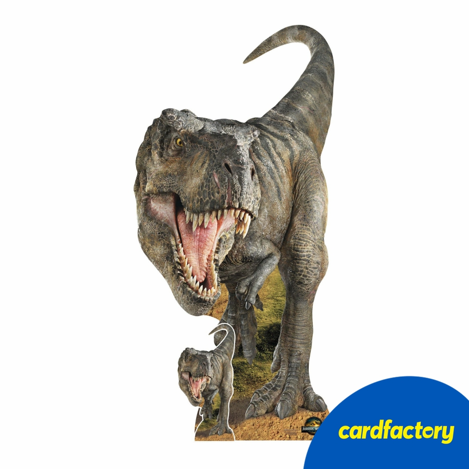 Image of T-Rex Dinosaur Jurassic World Rebirth Cardboard Cutout
