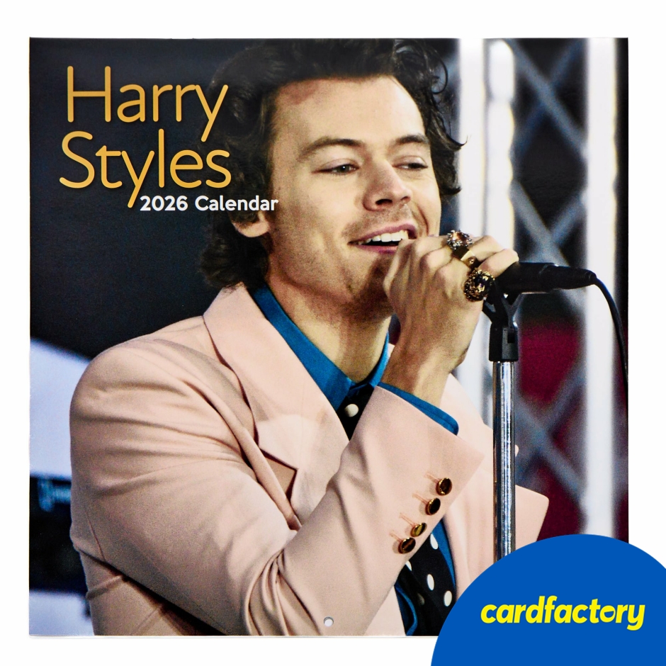 Image of Harry Styles 2026 Square Wall Calendar | Wall Calendar | 29.5cm x 29.5cm | Perfect Gift for Fans | 12-Month Wall Calendar