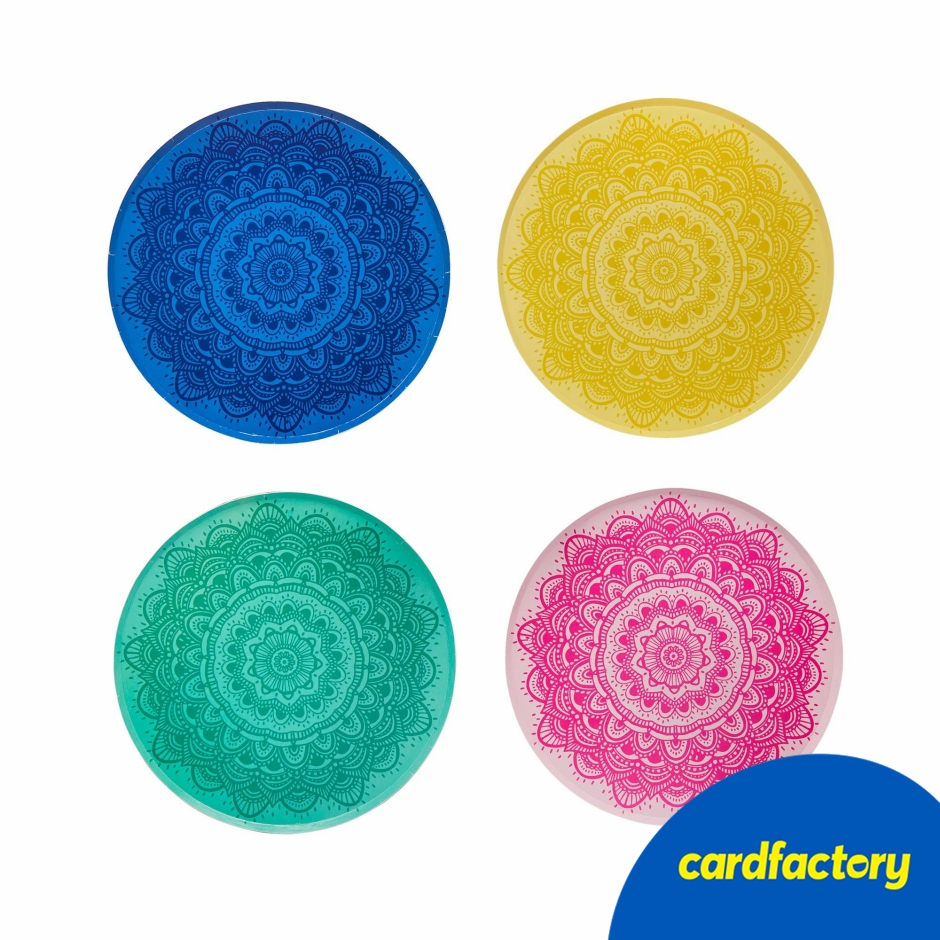 Image of Mandala Paper Plates - Pack of 8