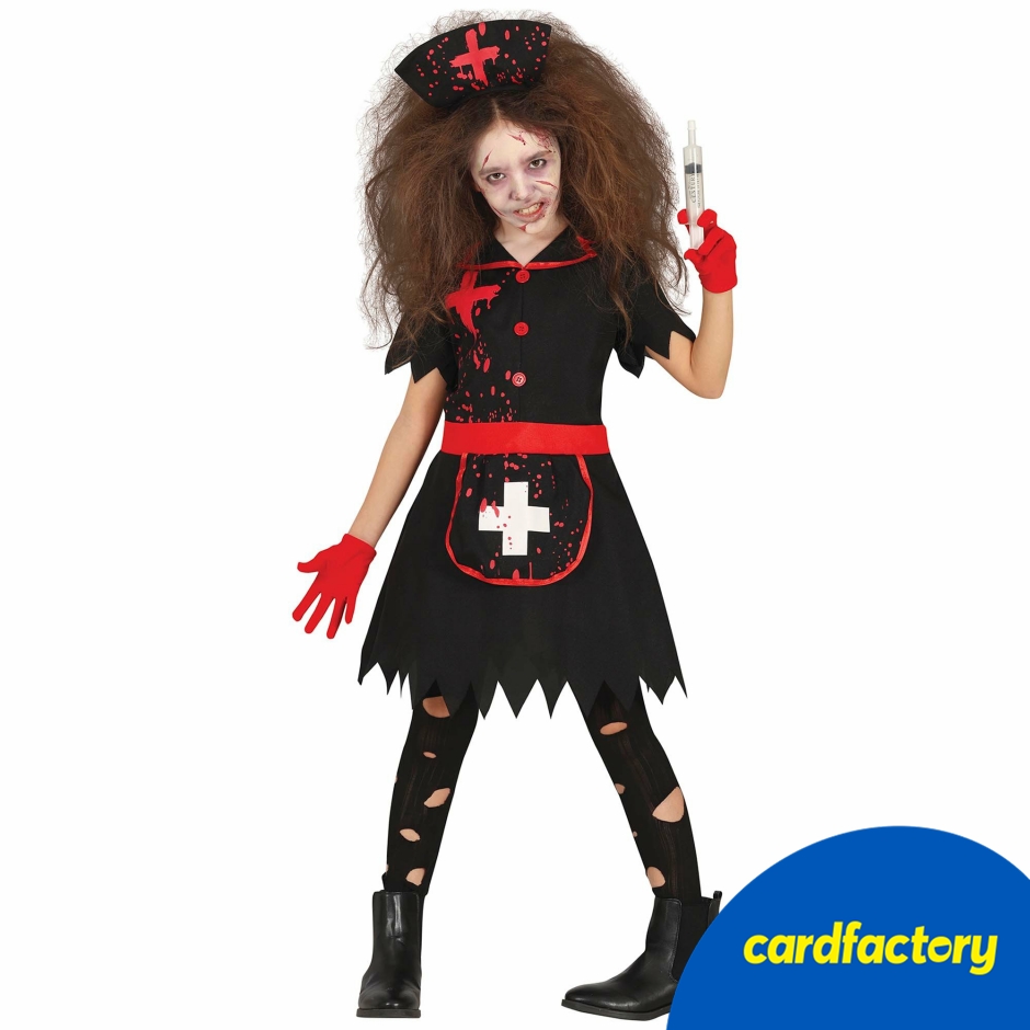 Image of Dark Nurse Children's Fancy Dress Costume