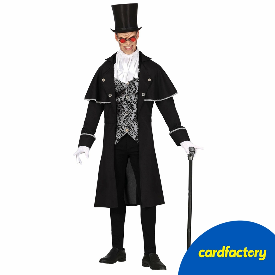 Image of Silver Vampire Men's Adult Fancy Dress Costume