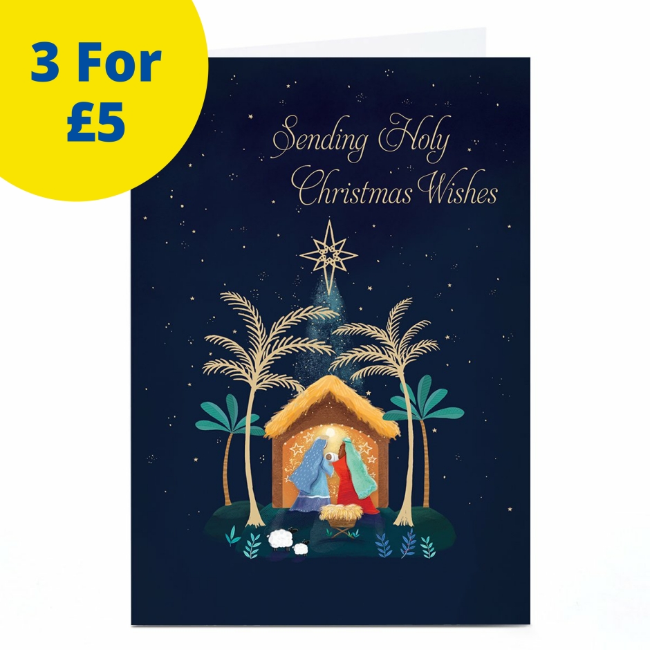 Image of Christmas Card - Sending Holy Christmas Wishes | Christmas Cards
