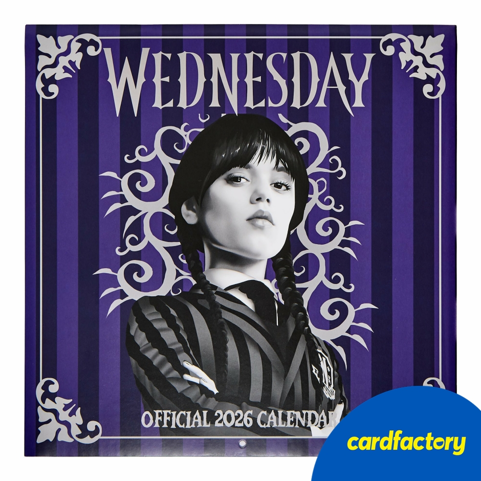 Image of Wednesday Official 2026 Square Wall Calendar