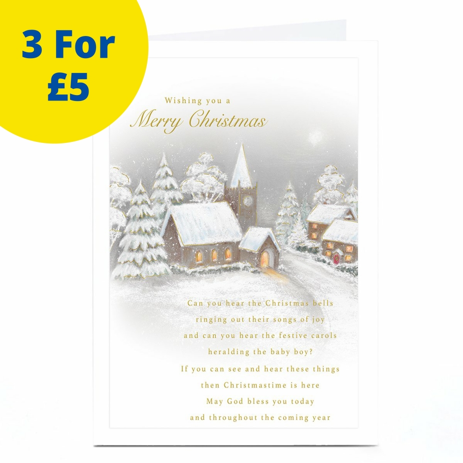 Image of Christmas Card - Bless You Today and Throughout the Year | Christmas Cards