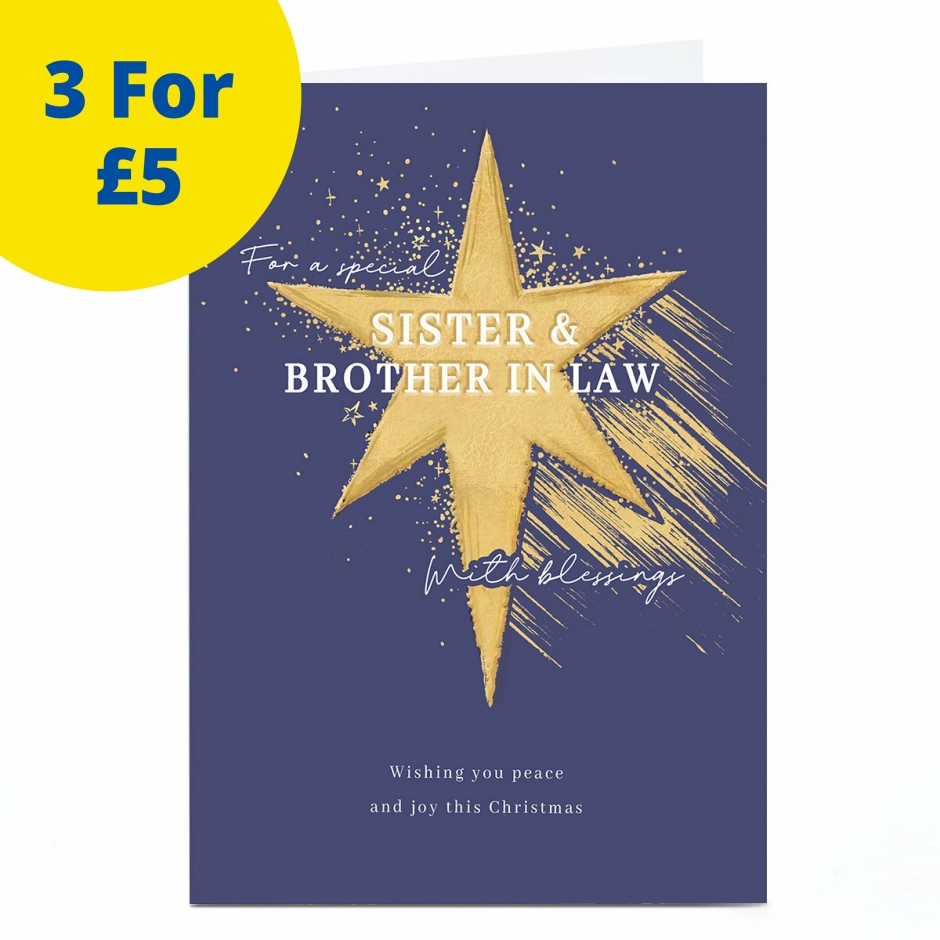 Image of Christmas Card - Blessings Peace and Joy, Sister and Brother in Law | Christmas Cards