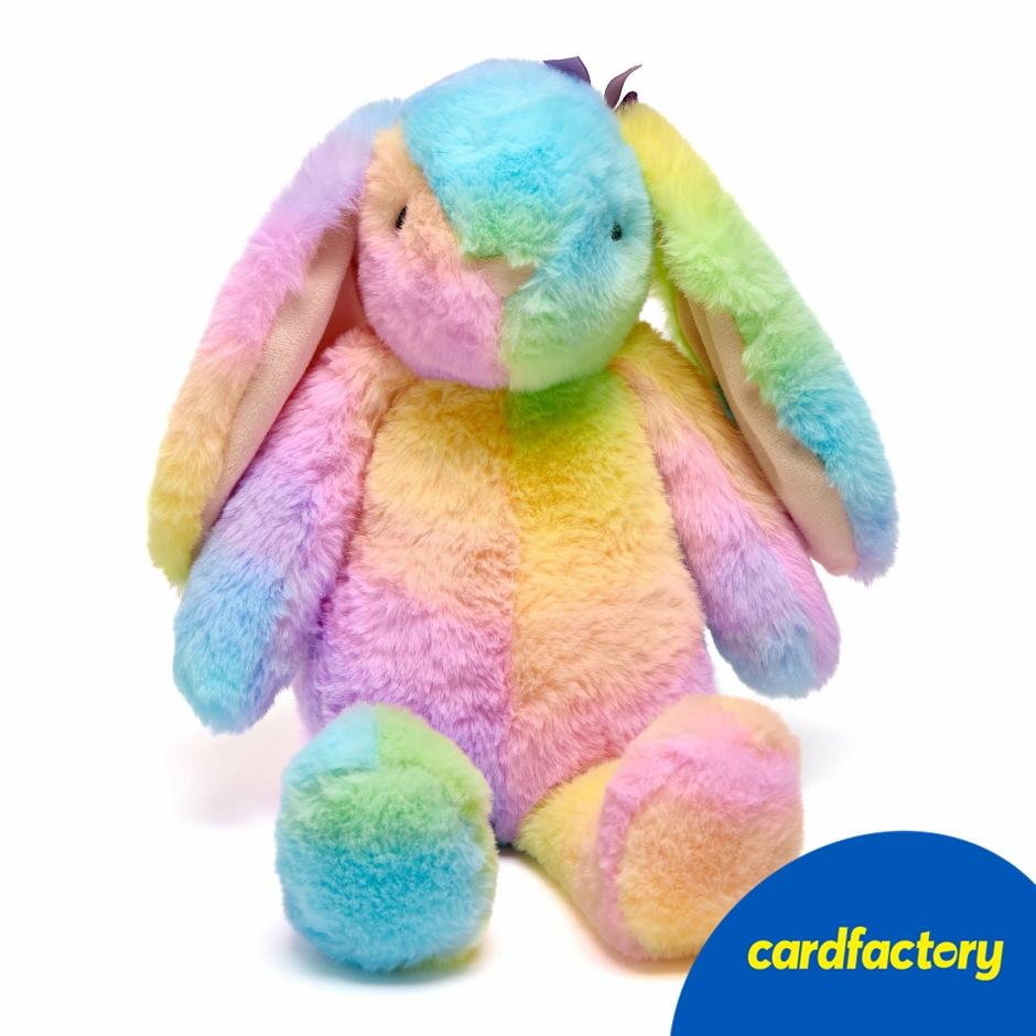 Image of Rainbow Bunny Soft Toy