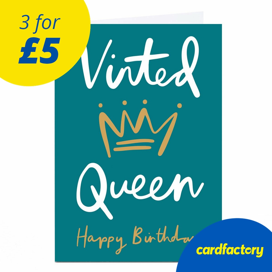 Image of Birthday Card - Vinted Queen