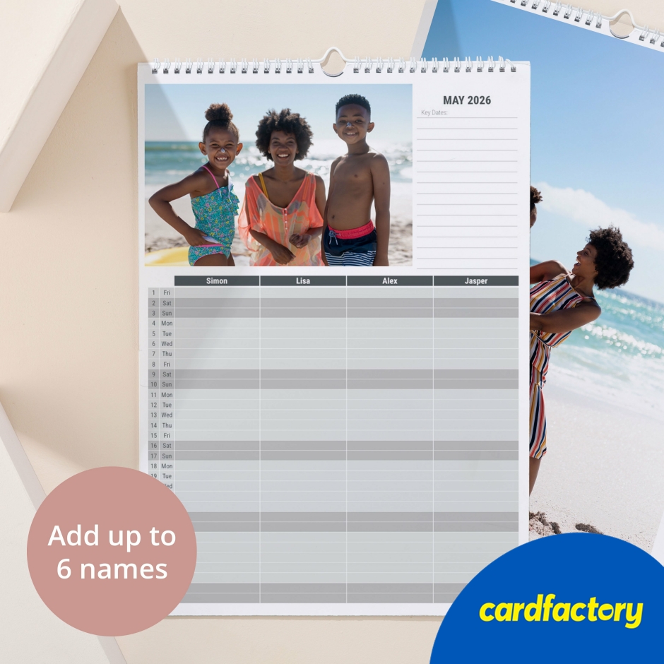 Image of Create Your Own Photo Upload Planner Calendar