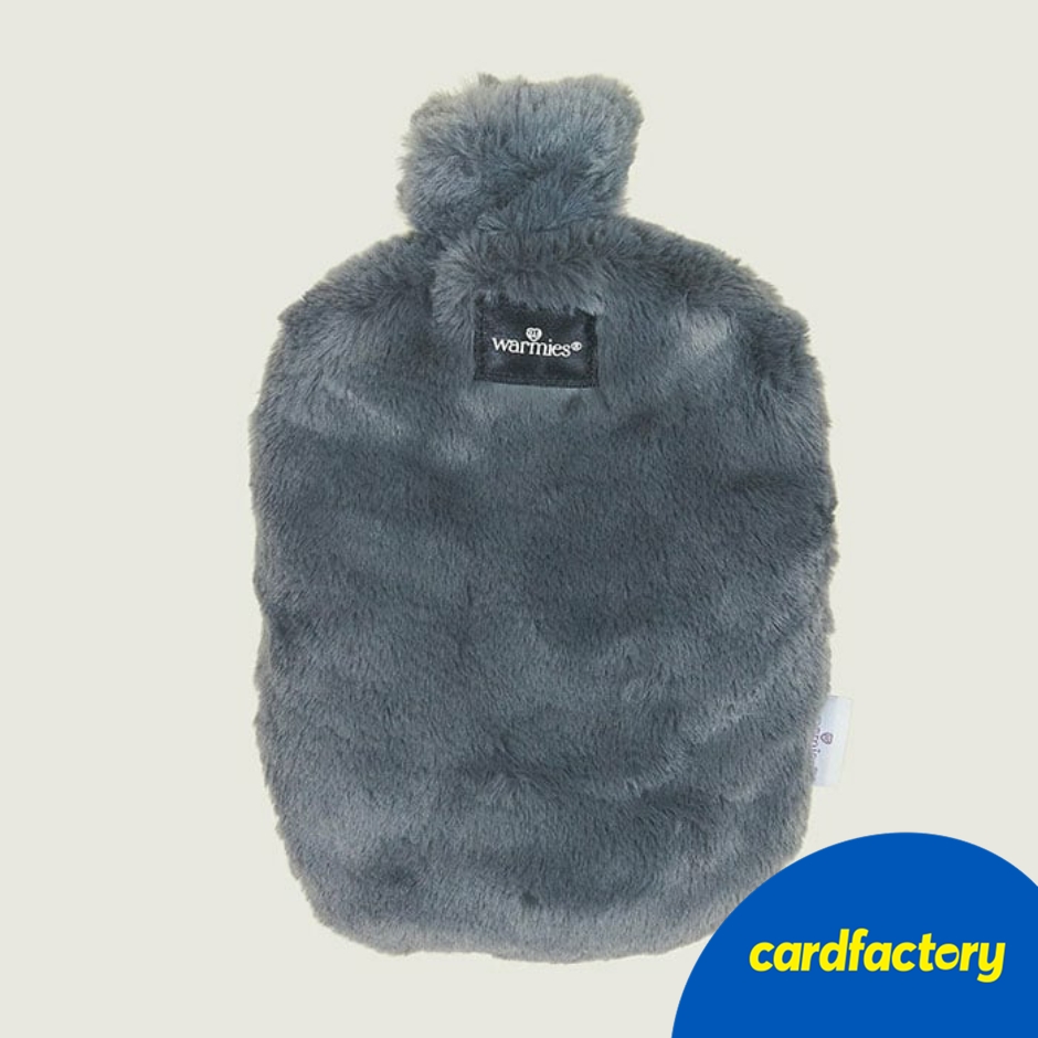 Image of Warmies Hot Water Bottle - Charcoal