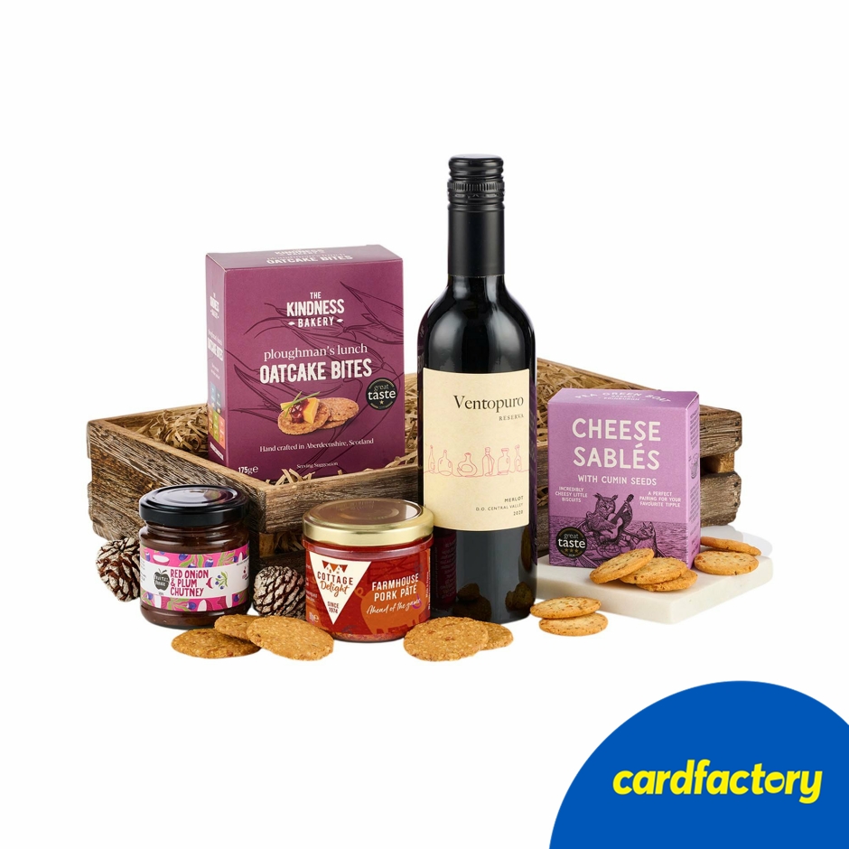 Image of The Wine &amp; Pate Tray Hamper