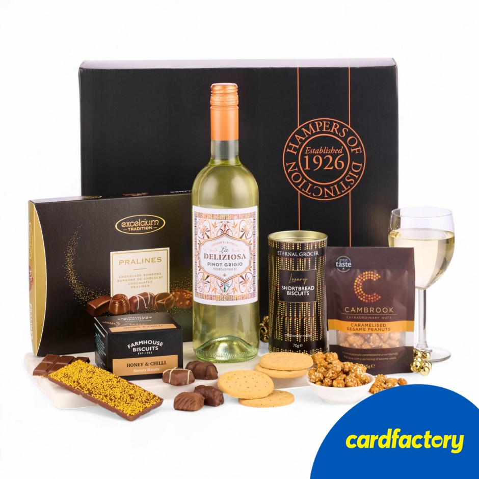 Image of The Celebration with White Wine Hamper