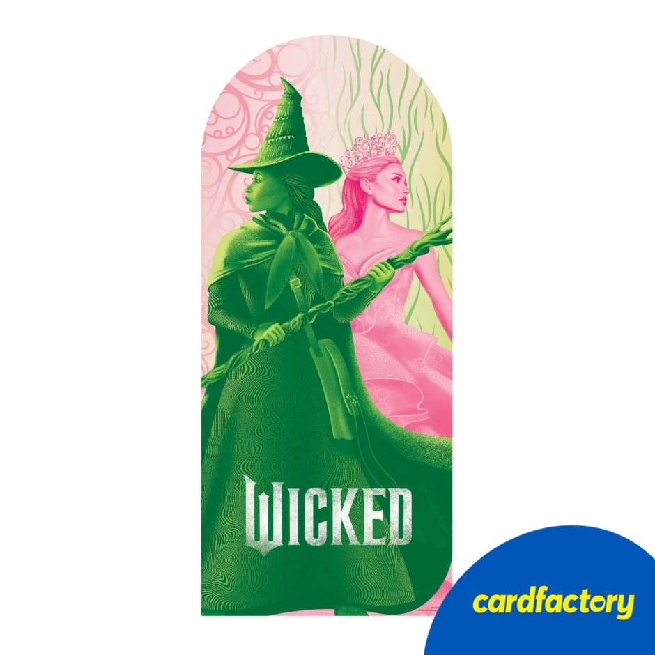 Image of Wicked Glinda &amp; Elphaba Backdrop Cardboard Cutout