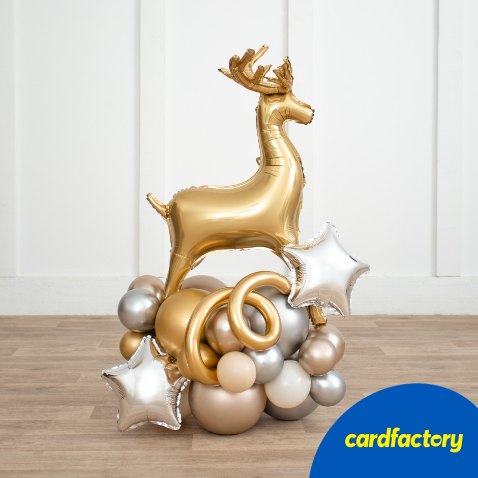 Image of Reindeer Supershape Air Filled Bubble Stack - Delivered Inflated!