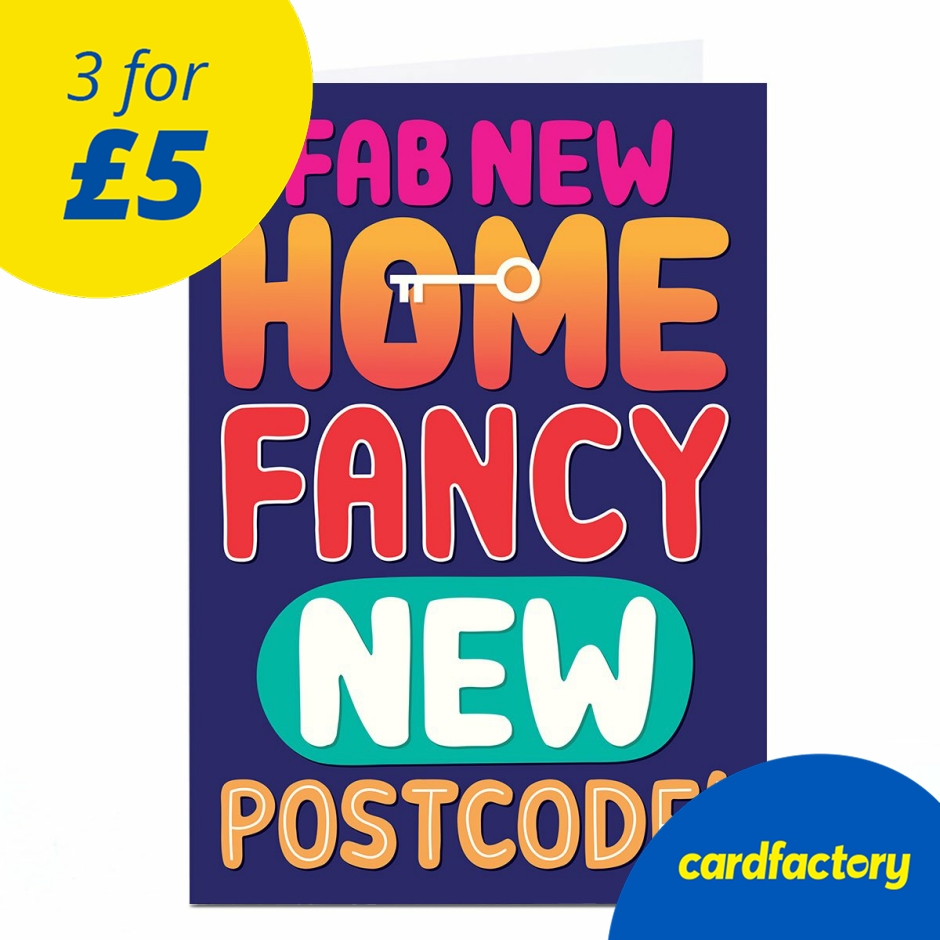 Image of Pigment New Home Card - Fab new Home Fancy New Postcode