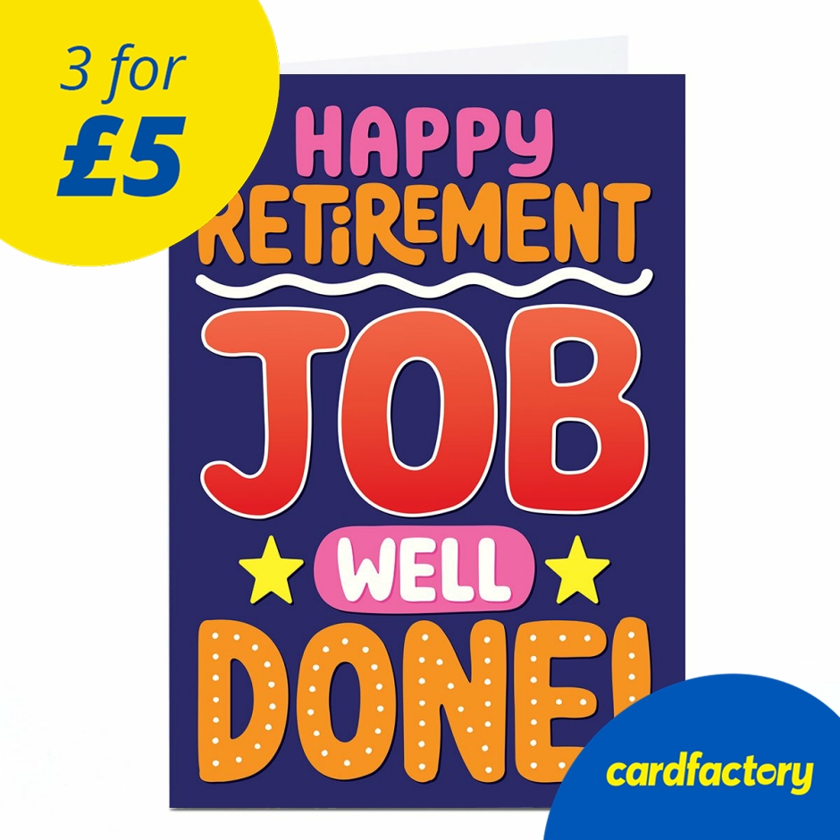 Image of Pigment Retirement Card - Job Well Done