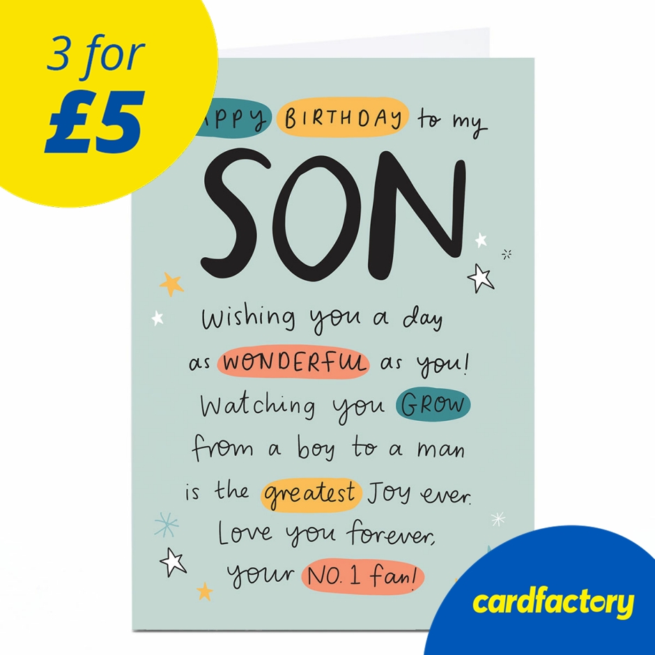 Image of Birthday Card - The Greatest Joy, Son