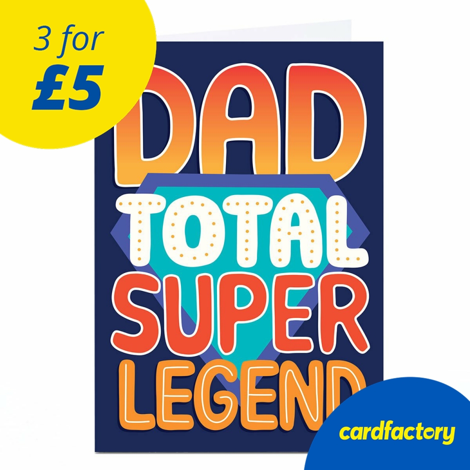 Image of Birthday Card - Total Super Legend, Dad