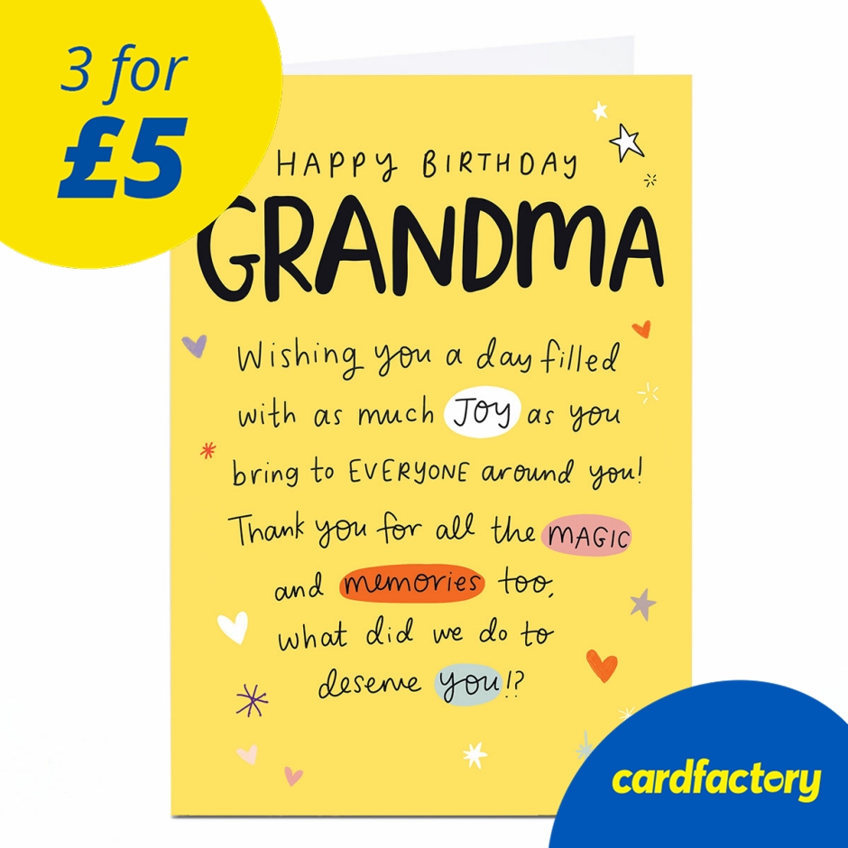 Image of Birthday Card - All The Magic and Memories, Grandma