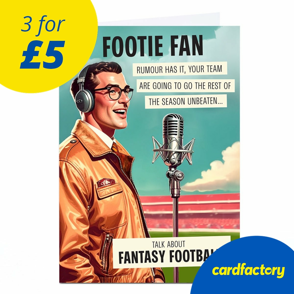 Image of Birthday Card - Talk About Fantasy Football