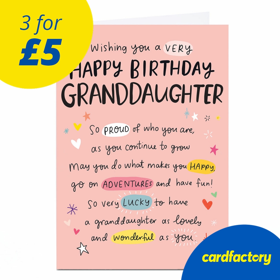 Image of Birthday Card - Proud of Who You Are, Granddaughter