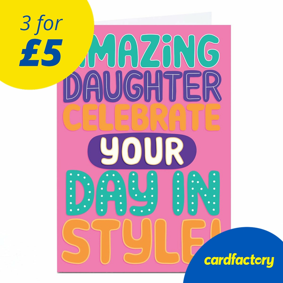 Image of Birthday Card - Celebrate in Style, Daughter
