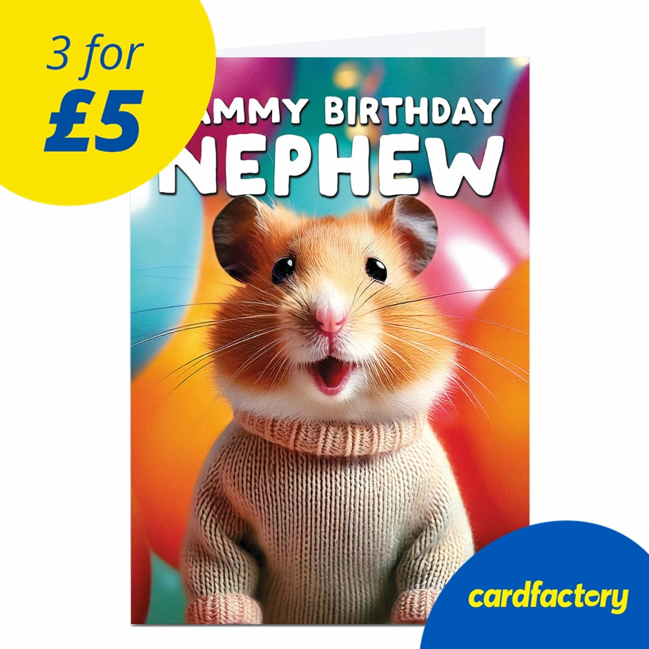 Image of Birthday Card - Hammy Birthday, Nephew