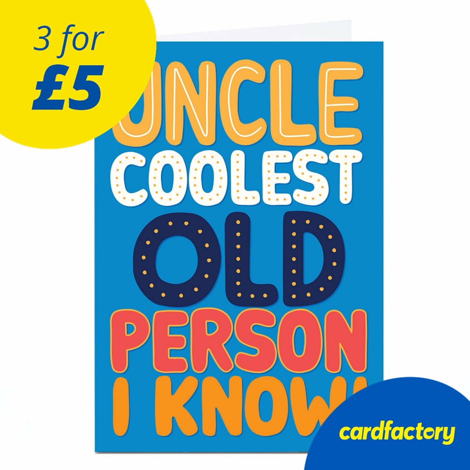 Image of Birthday Card - Coolest Old Person I Know, Uncle