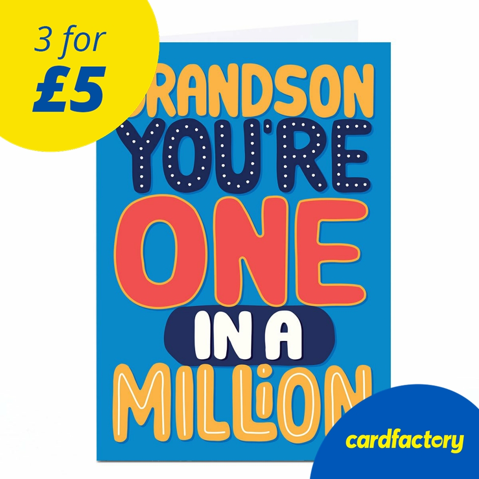 Image of Birthday Card - Grandson In a Million