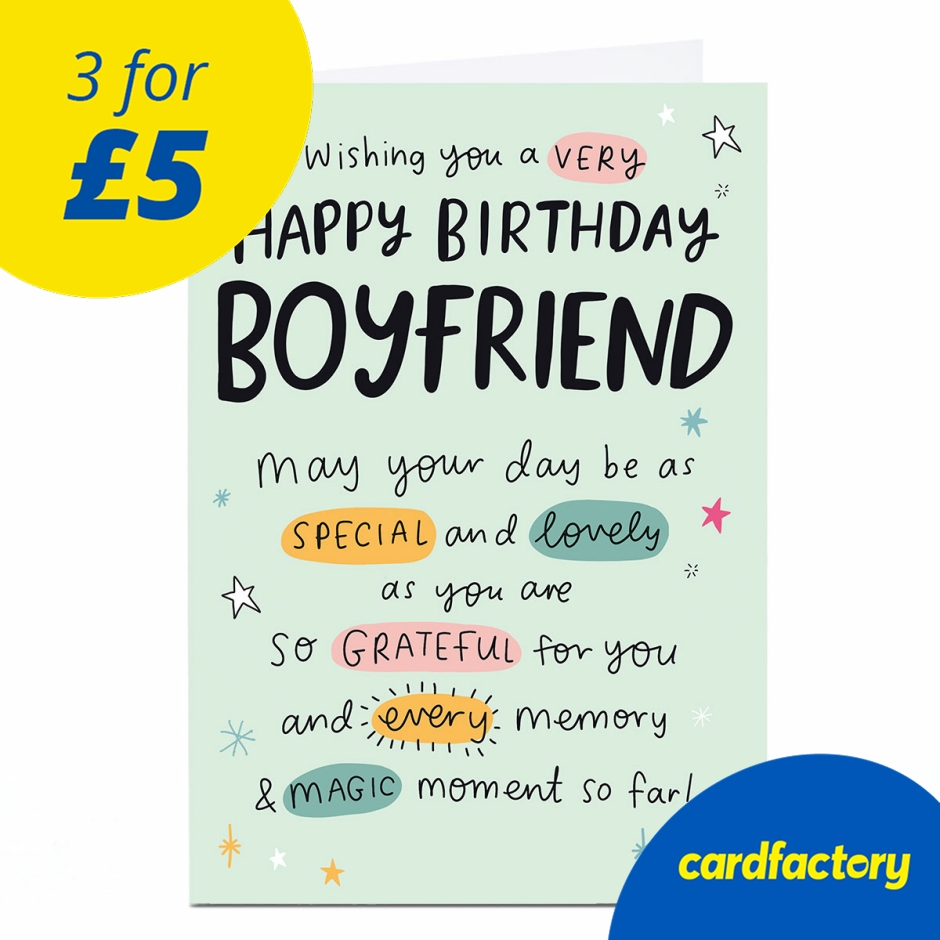 Image of Birthday Card - As Special and Lovely as You, Boyfriend