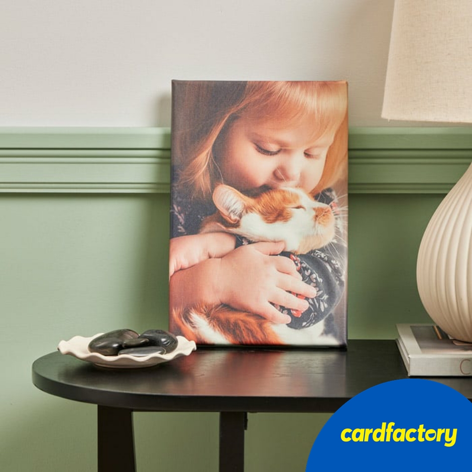Image of Personalised Portrait Photo Canvas 40cm x 30cm