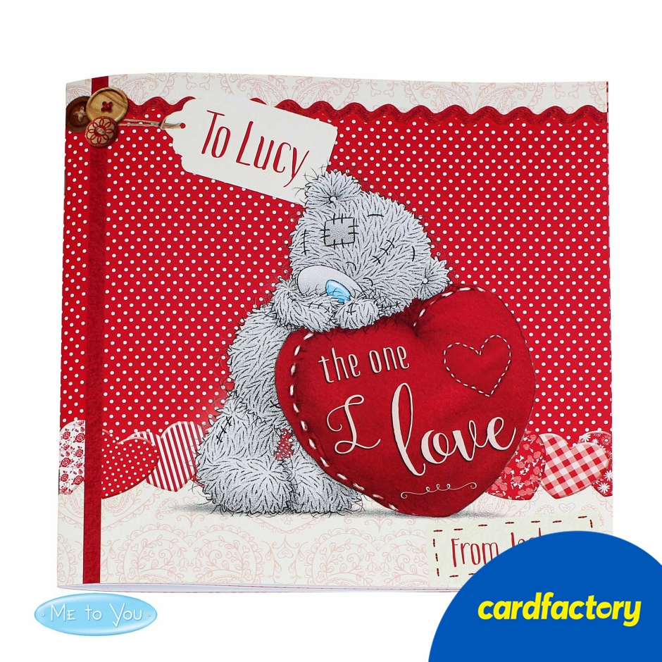 Image of Personalised Me to You The One I Love Poem Book